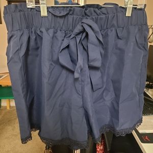 Navy Blue Shein high waisted shorts